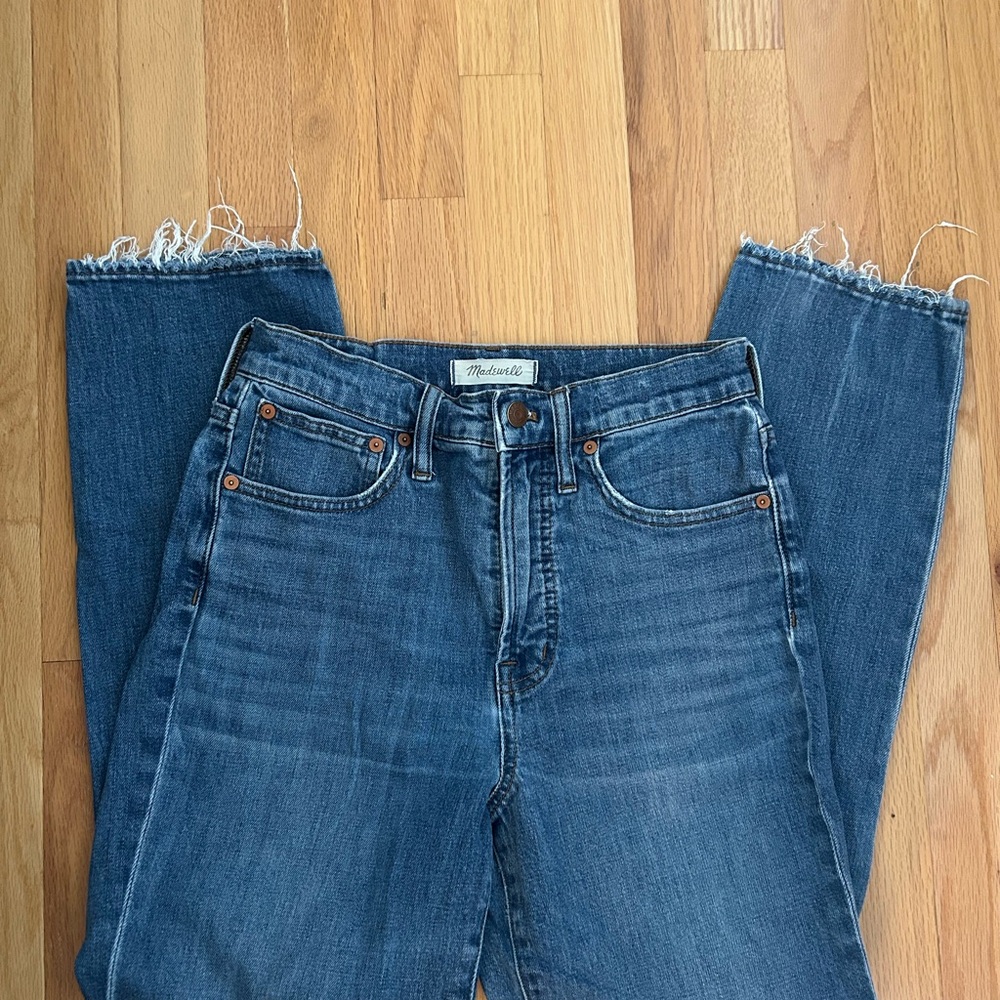 Madewell the Perfect Vintage Crop Jean with Frayed Hem
